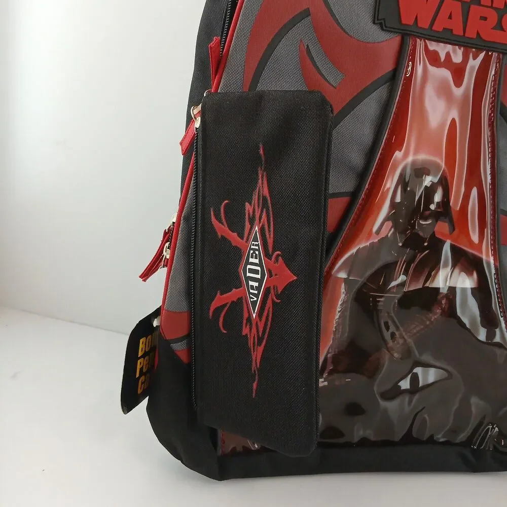 Star Wars Darth Vader Backpack Set Lunch Bag Pencil Case Water Bottle Kids